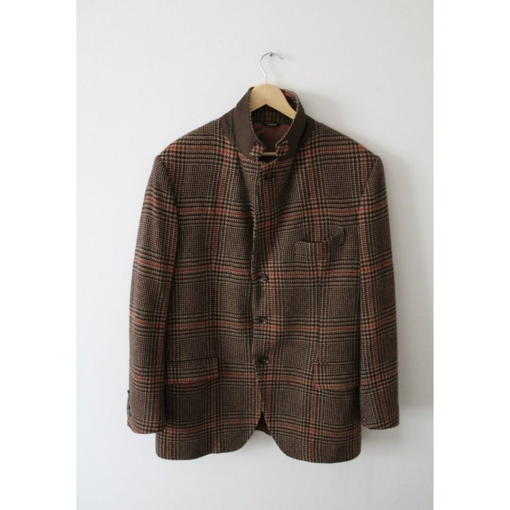 Loro Piana Burrows Men's Rain System Cashmere Jacket Size IT 56 Water-Resistant